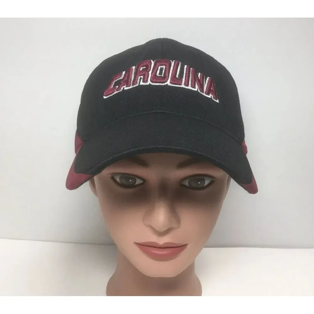 South Carolina Gamecocks Russell Athletic Adult Hat Black Crimson Strap Back‎